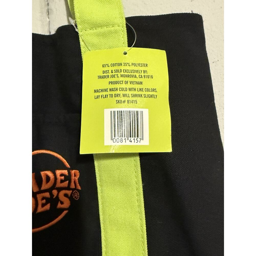 Trader Joe's Purple/Black Mini Tote Bag Halloween Trick or Treat Edition - Picture 4 of 5